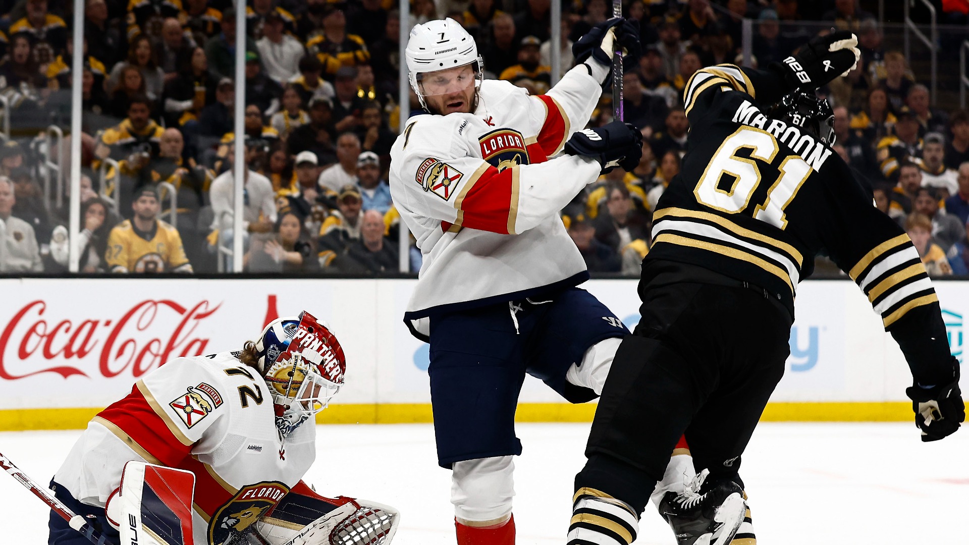 Bruins’ Charlie McAvoy, Pat Maroon Set Tone Early In Game 4 Vs.
Panthers