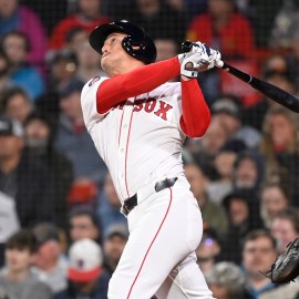 Boston Red Sox left fielder Rob Refsnyder
