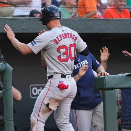 Boston Red Sox outfielder Rob Refsnyder