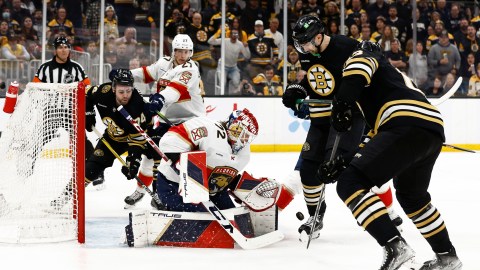 Boston Bruins and Florida Panthers goaltender Sergei Bobrovsky