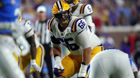 LSU offensive lineman Will Campbell