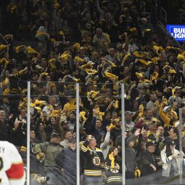 Boston Bruins fans at TD Garden
