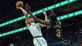 Boston Celtics forward Jayson Tatum and Cleveland Cavaliers guard Caris LeVert