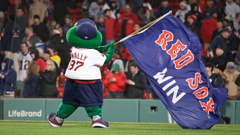 Boston Red Sox Mascot Wally The Green Monster