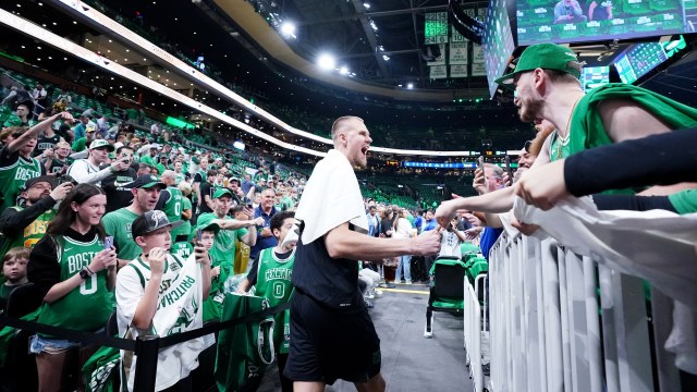 Boston Celtics center Kristaps Porzingis