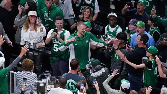 Boston Celtics center Kristaps Porzingis