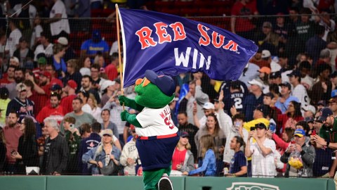 Boston Red Sox mascot Wally the Green Monster