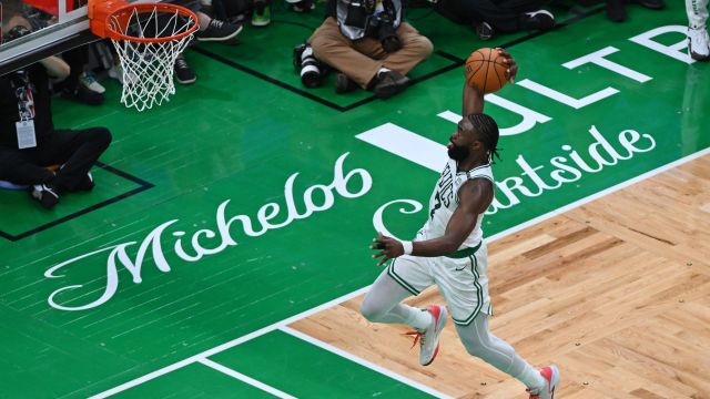 Boston Celtics forward Jaylen Brown