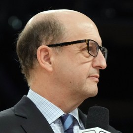 Los Angeles Clippers assistant coach Jeff Van Gundy