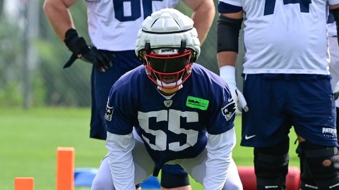 New England Patriots linebacker Josh Uche