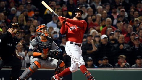 Former Boston Red Sox designated hitter Kyle Schwarber