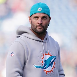 Miami Dolphins wide receivers coach and former New England Patriots player Wes Welker
