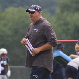 New England Patriots offensive coordinator Alex Van Pelt