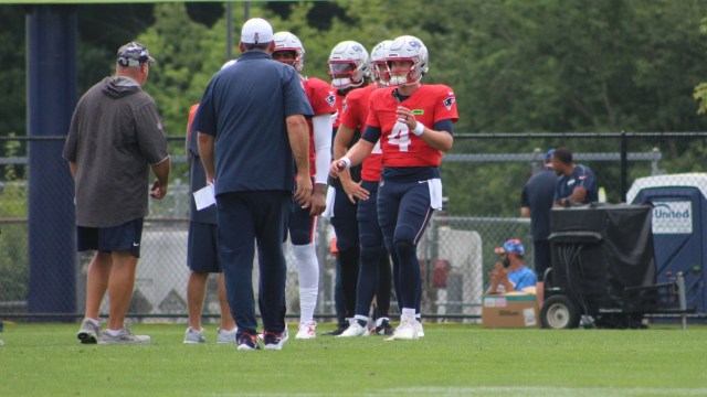 New England Patriots quarterback Bailey Zappe