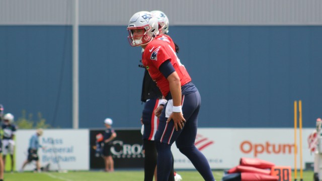 New England Patriots quarterback Bailey Zappe