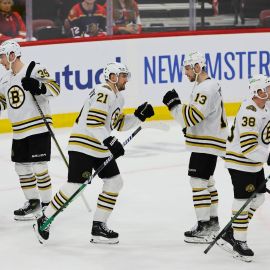 Boston Bruins postgame celebration