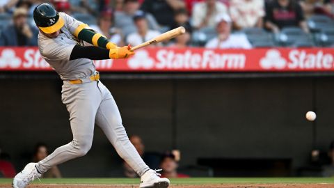 Oakland Athletics designated hitter Brent Rooker