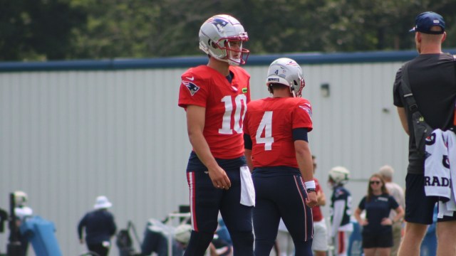 New England Patriots quarterback Drake Maye