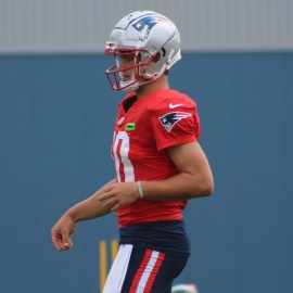 New England Patriots quarterback Drake Maye