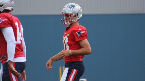 New England Patriots quarterback Drake Maye