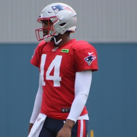 New England Patriots quarterback Jacoby Brissett