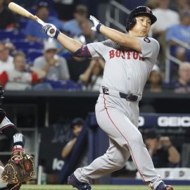 Boston Red Sox designated hitter Masataka Yoshida