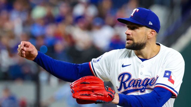 Texas Rangers pitcher Nathan Eovaldi