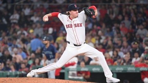 Boston Red Sox pitcher Trey Wingenter
