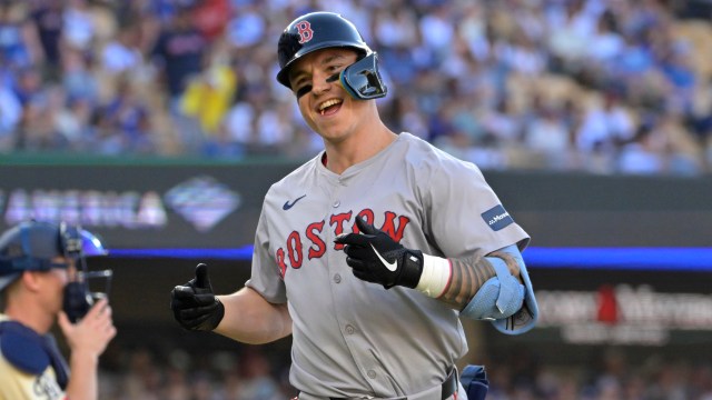 Boston Red Sox outfielder Tyler O'Neill