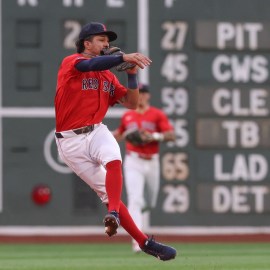Boston Red Sox infielder David Hamilton