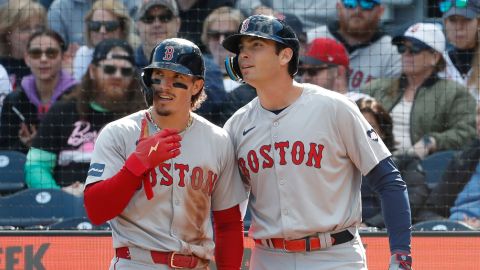 Boston Red Sox outfielder Jarren Duran and infielder Triston Casas