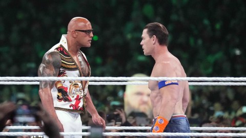 WWE superstars John Cena, Dwayne "The Rock" Johnson