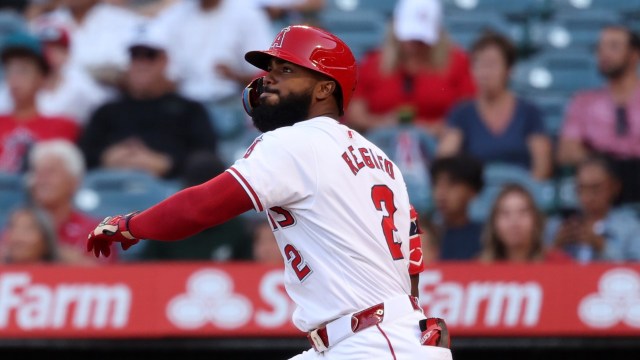 Los Angeles Angels infielder Luis Rengifo