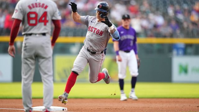 Boston Red Sox outfielder Tyler O'Neill