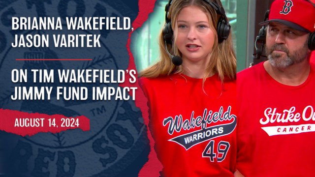 Brianna Wakefield and Jason Varitek