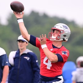 New England Patriots quarterback Bailey Zappe