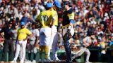 Boston Red Sox pitcher Brad Keller and catcher Danny Jansen