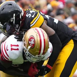 San Francisco 49ers wide receiver Brandon Aiyuk and Pittsburgh Steelers linebacker Markus Golden