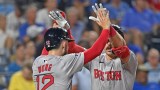 Boston Red Sox teammates Connor Wong and Romy Gonzalez