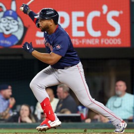 Boston Red Sox first baseman Dominic Smith