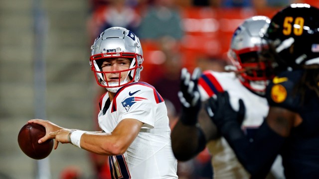 New England Patriots quarterback Drake Maye