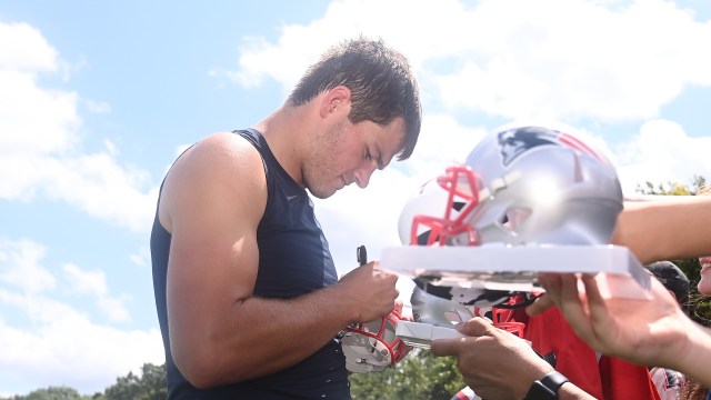 New England Patriots quarterback Drake Maye