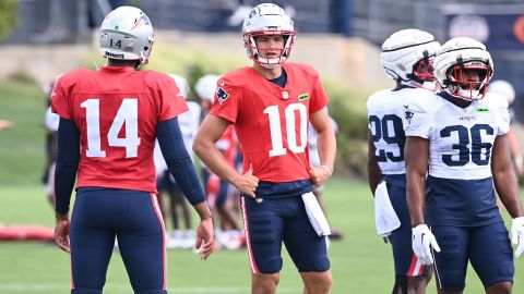 New England Patriots quarterback Drake Maye