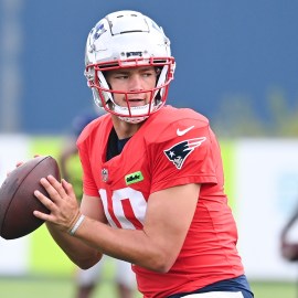 New England Patriots quarterback Drake Maye