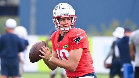 New England Patriots quarterback Drake Maye