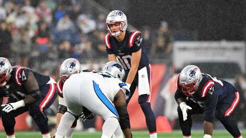 New England Patriots quarterback Drake Maye