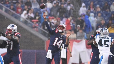 New England Patriots quarterback Jacoby Brissett