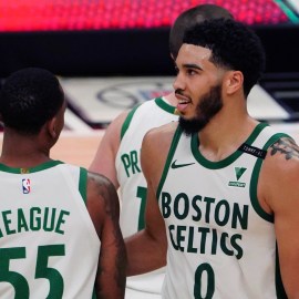 Former Boston Celtics teammates Jayson Tatum and Jeff Teague