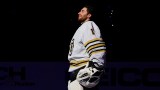 Boston bruins goaltender Jeremy Swayman