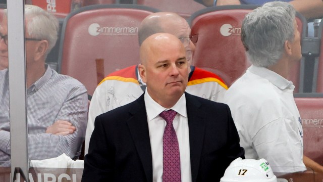 Boston Bruins head coach Jim Montgomery